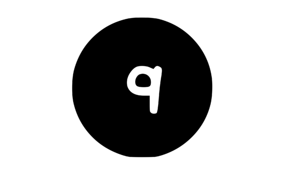 Circle Shape with Playful Mono 9