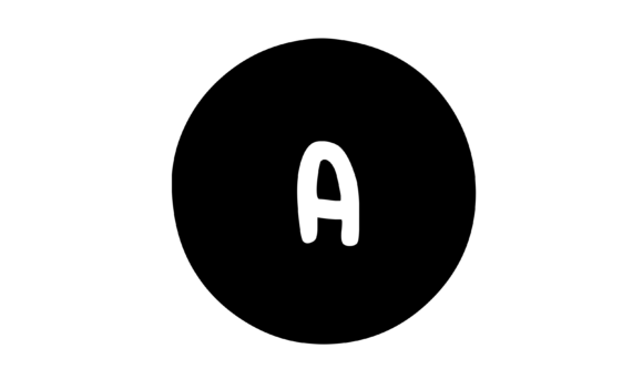 Circle Shape with Playful Mono a