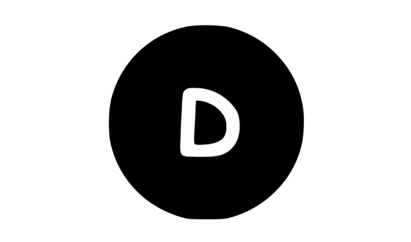 Circle Shape with Playful Mono D