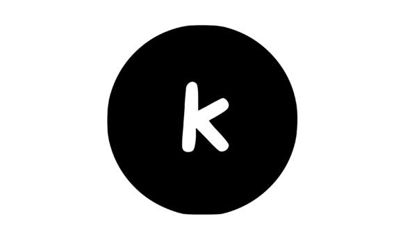 Circle Shape with Playful Mono K