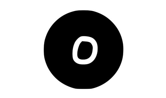 Circle Shape with Playful Mono O