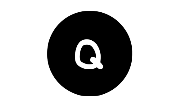 Circle Shape with Playful Mono Q