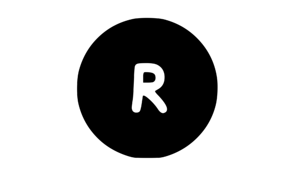 Circle Shape with Playful Mono R