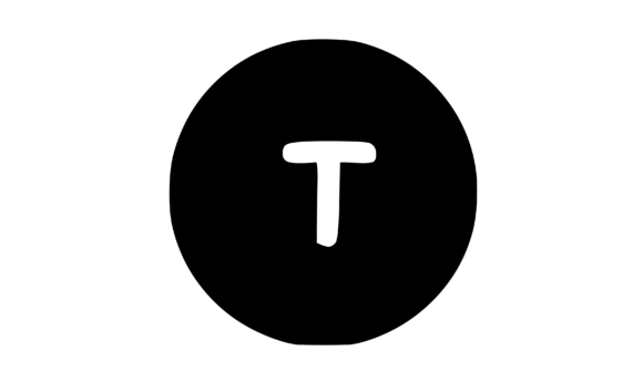 Circle Shape with Playful Mono T