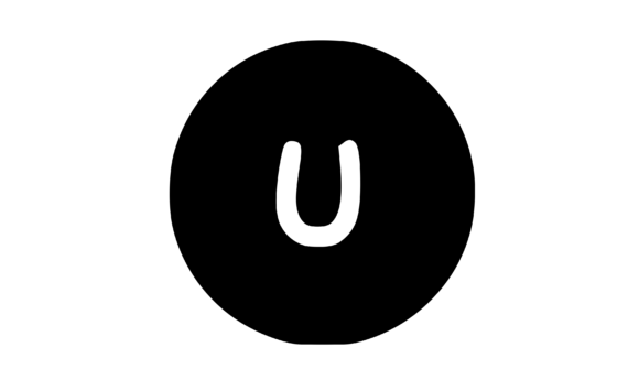 Circle Shape with Playful Mono U