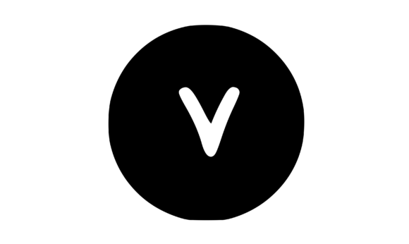 Circle Shape with Playful Mono V