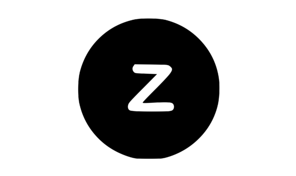 Circle Shape with Playful Mono Z