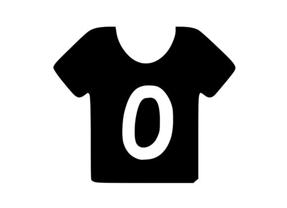 Simple Tee Shirt with Playful Mono 0
