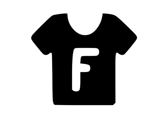 Simple Tee Shirt with Playful Mono F