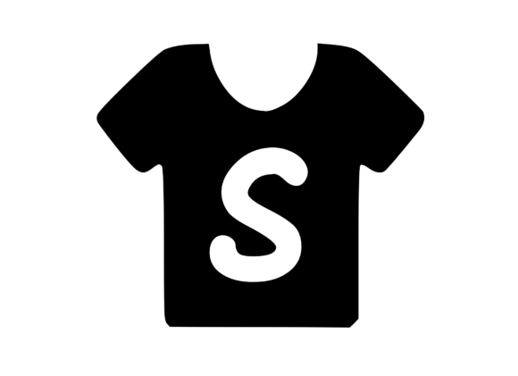 Simple Tee Shirt with Playful Mono S