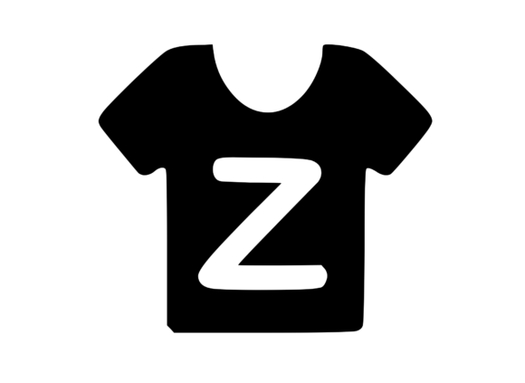 Simple Tee Shirt with Playful Mono Z